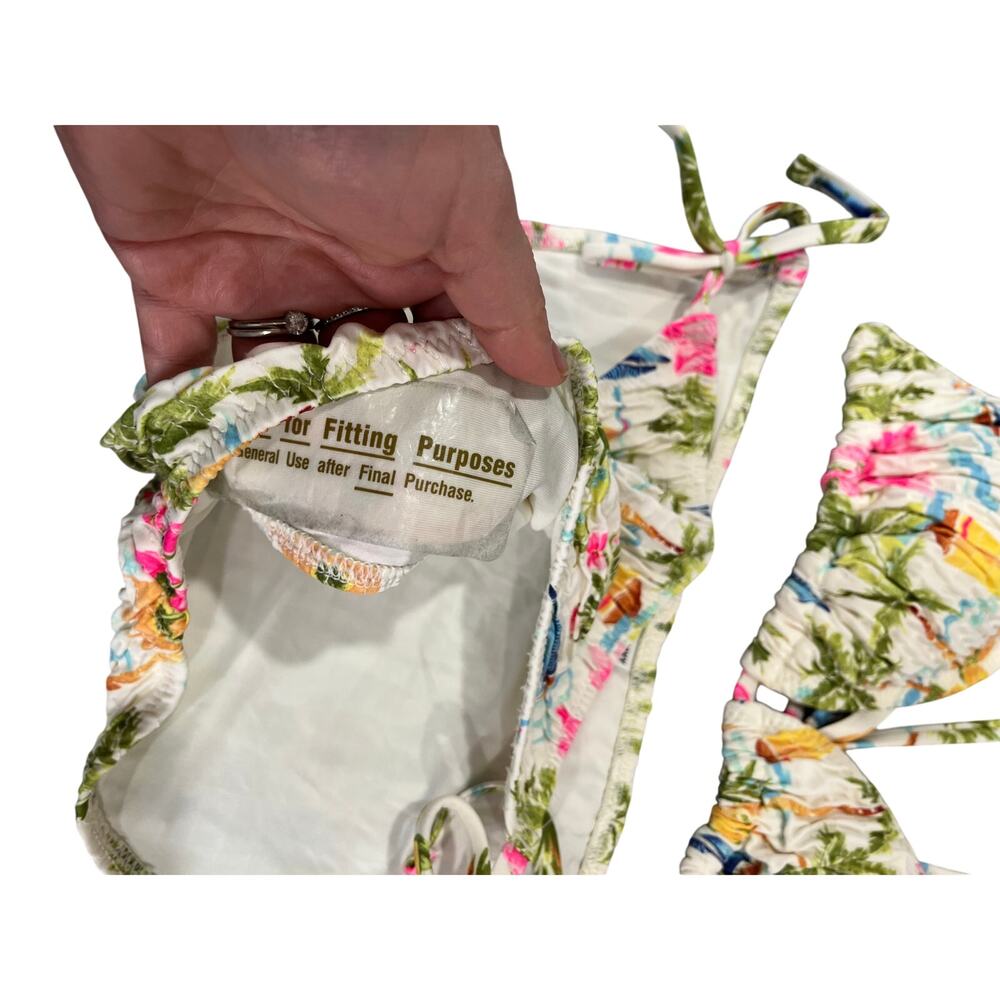 Old Navy Textured Triangle String Bikini Set Top … - image 4